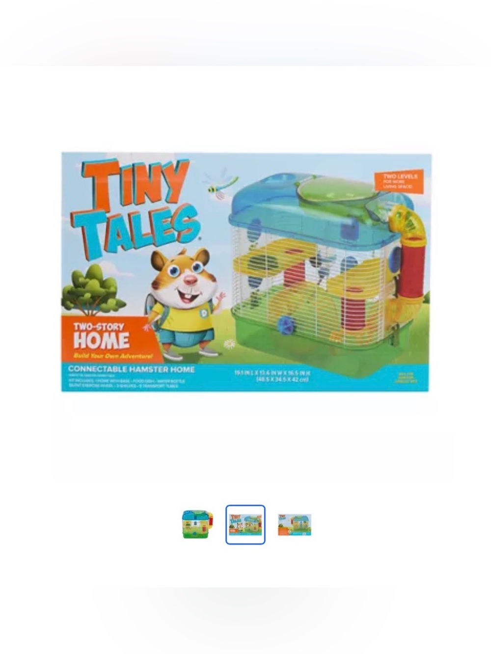 Tiny Tales Two-Story Hamster Home - Multi-Color